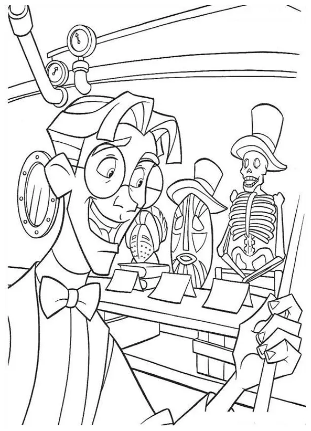 Kids-n-fun create personal coloring page of atlantis, the sunken