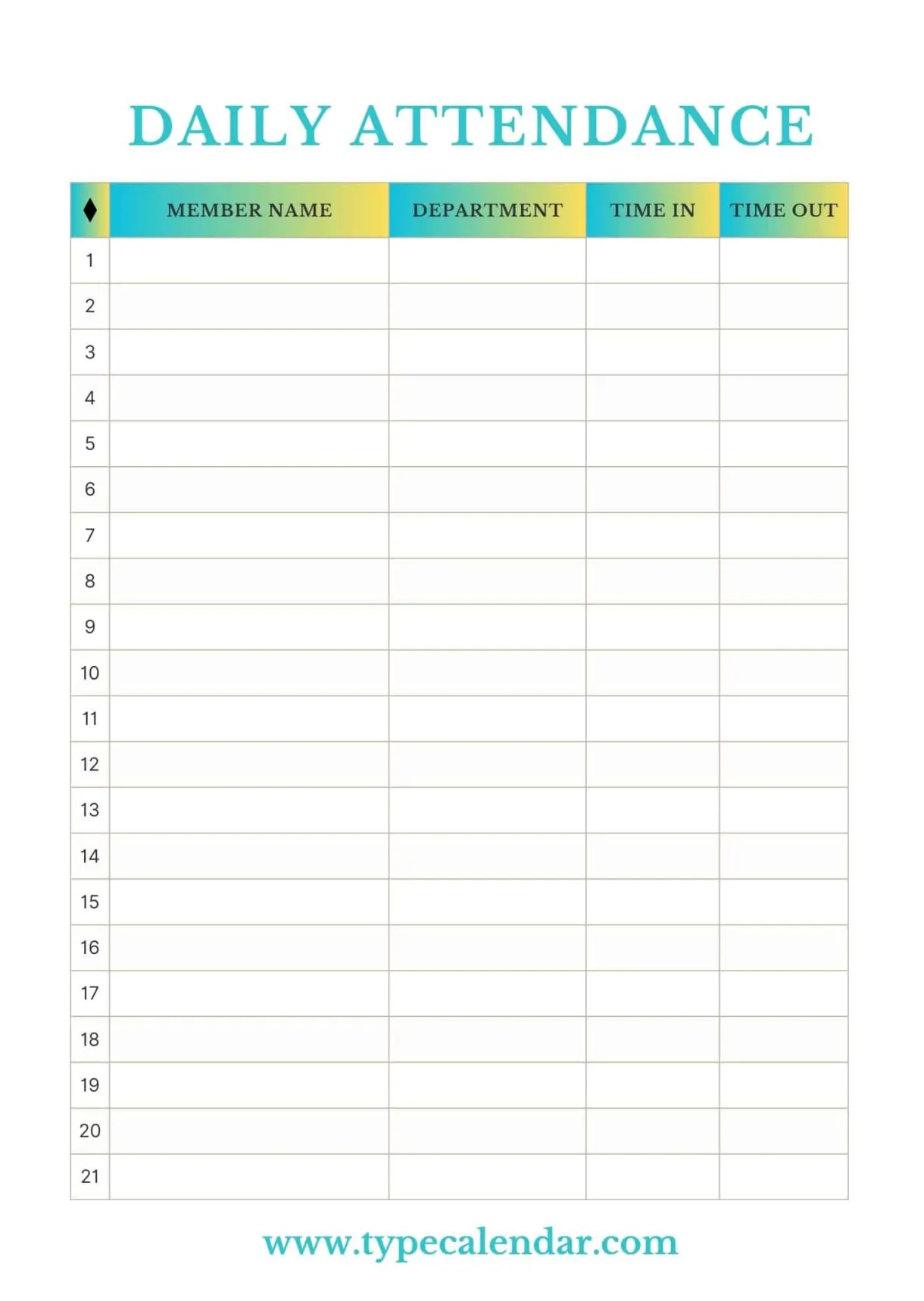 Free printable templates [word, excel, pdf]