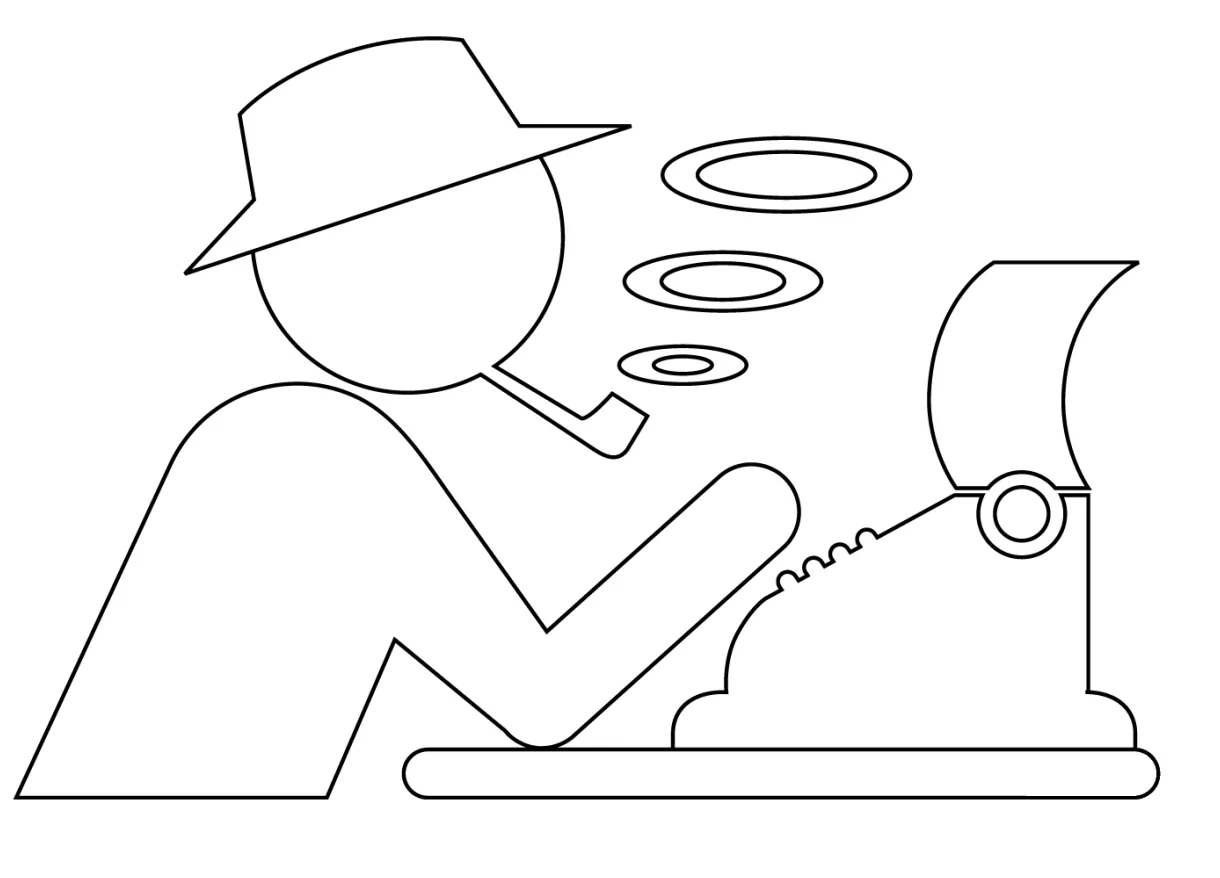 Writer coloring page colouringpages