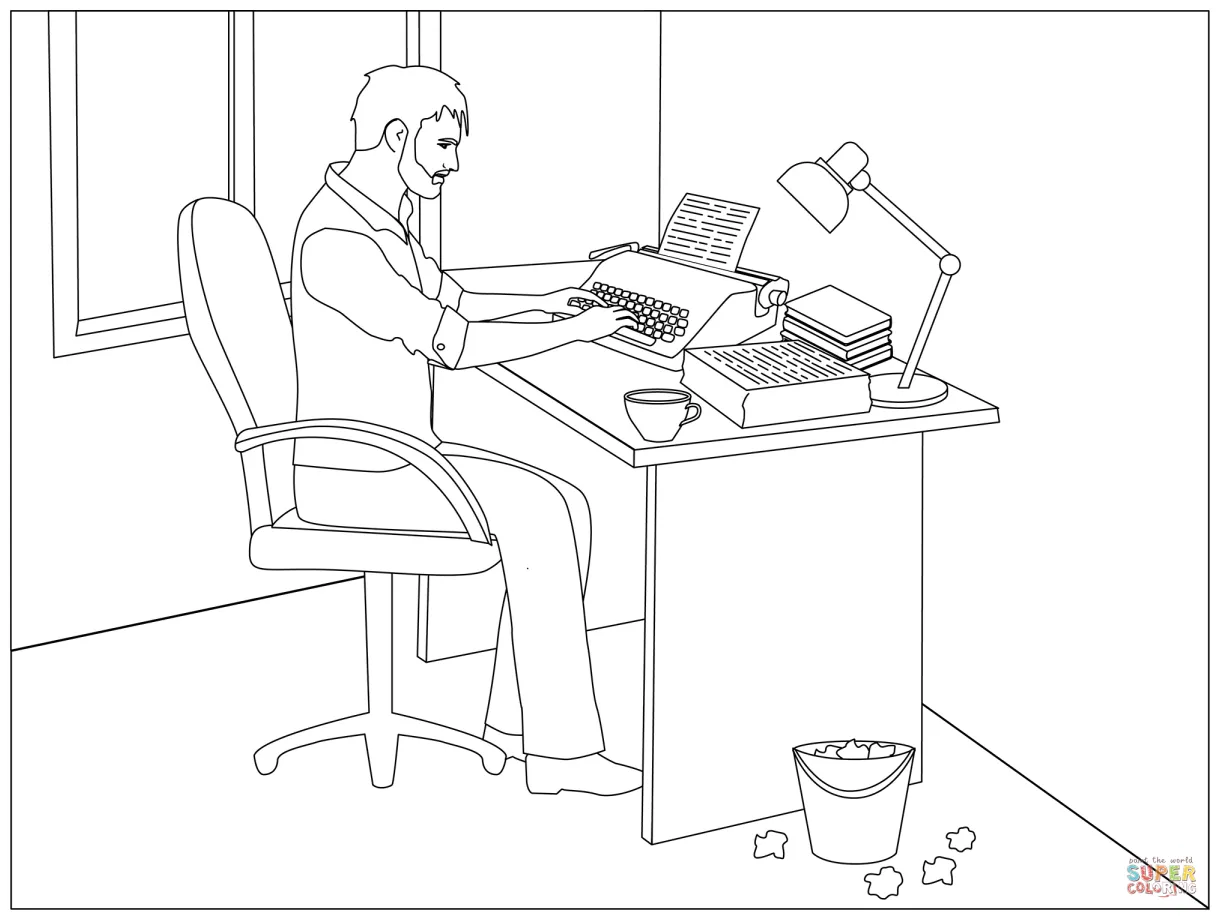 Author coloring pages [2025]