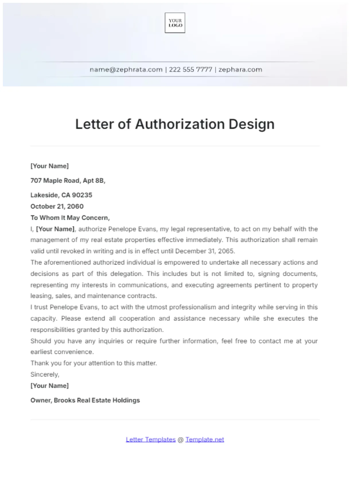 Free vehicle authorization letter template to edit online