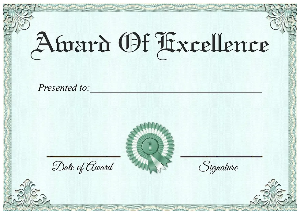 Certificate award of free on pixabay