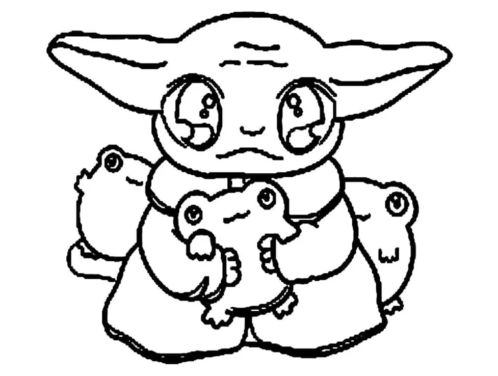Free Baby Yoda coloring page - Download, Print or Color Online for Free