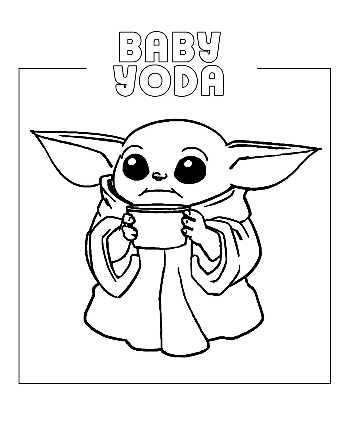 Baby Yoda Coloring Pages – coloring.rocks
