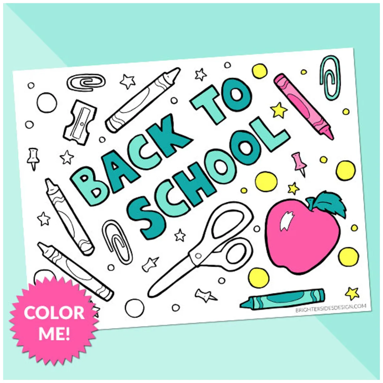 Printable, kids coloring, teacher