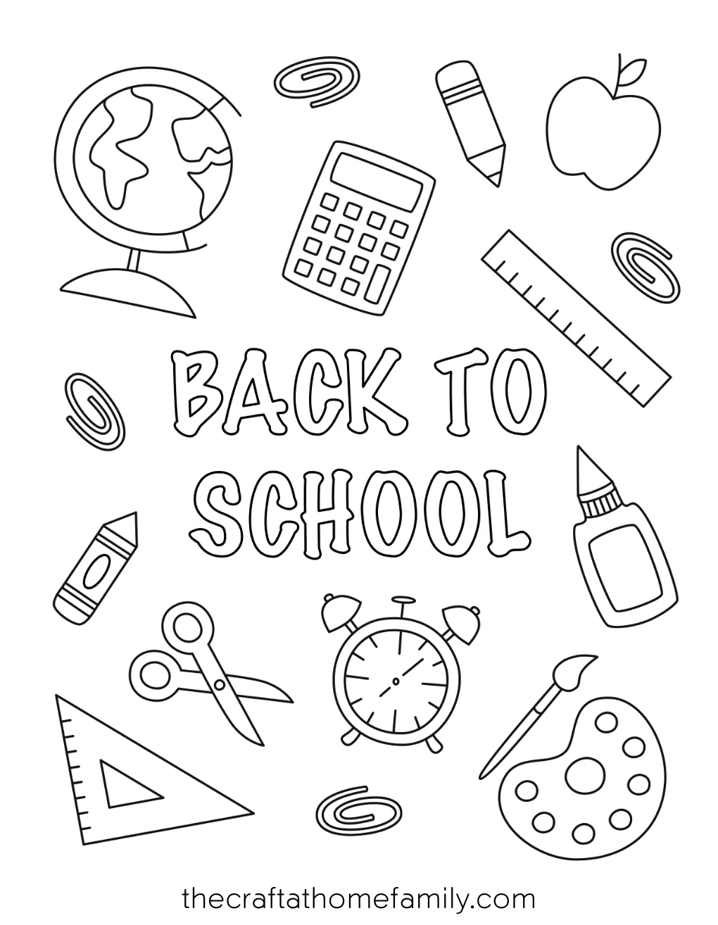 Back-to-school coloring pages