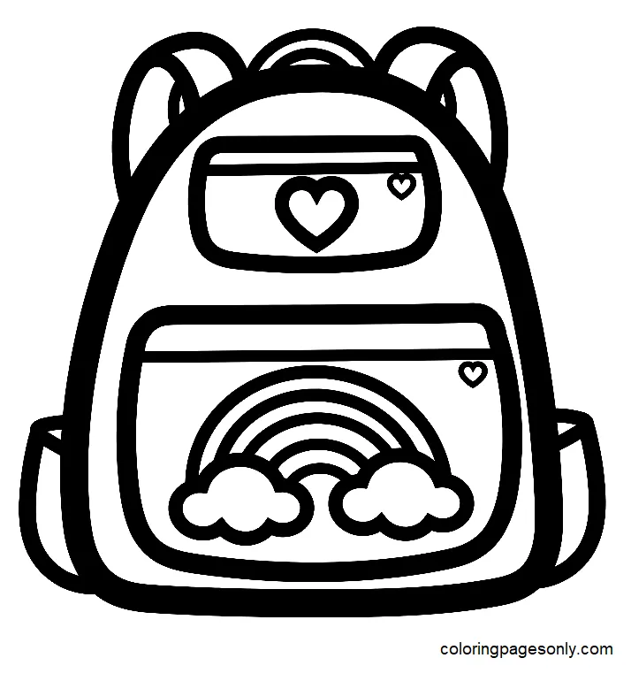 64 backpack coloring pages coloringpagesonly