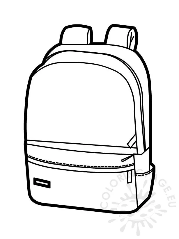 Backpack coloring page printable coloring page