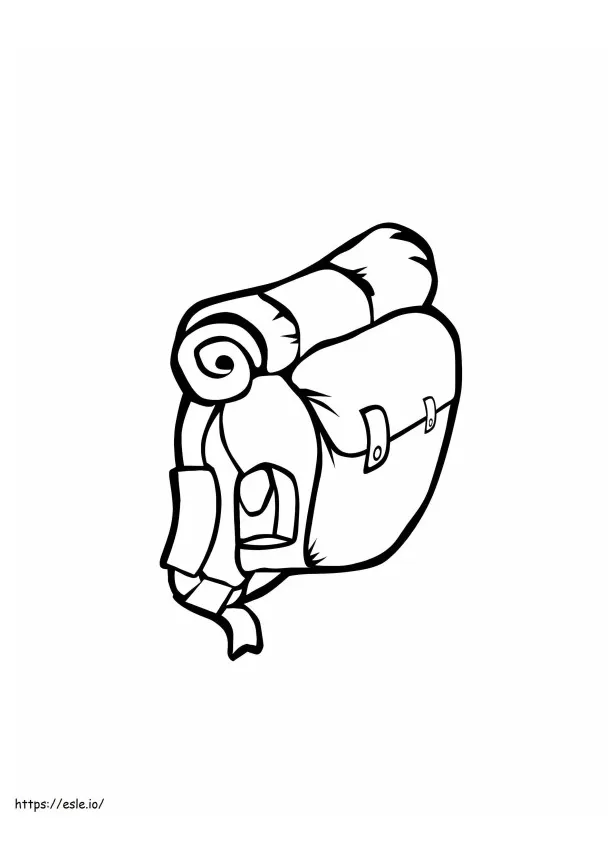 Desert landscape coloring page