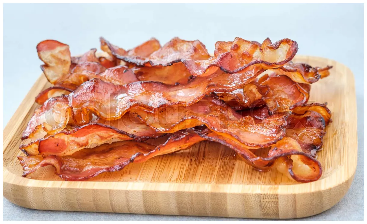 Bacon strips | Stock image | Colourbox