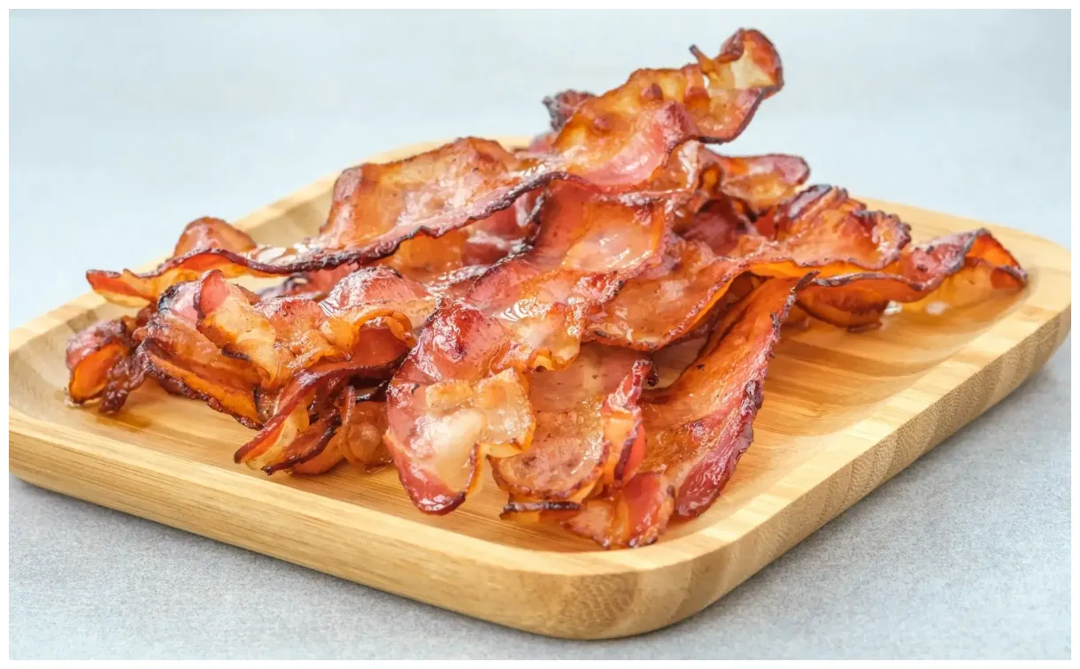 Bacon i airfryer | Endast 8 min | 5/5 stjärnor | 4 enkla steg