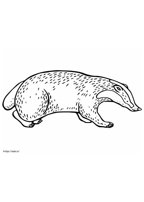 Badger 5 coloring page