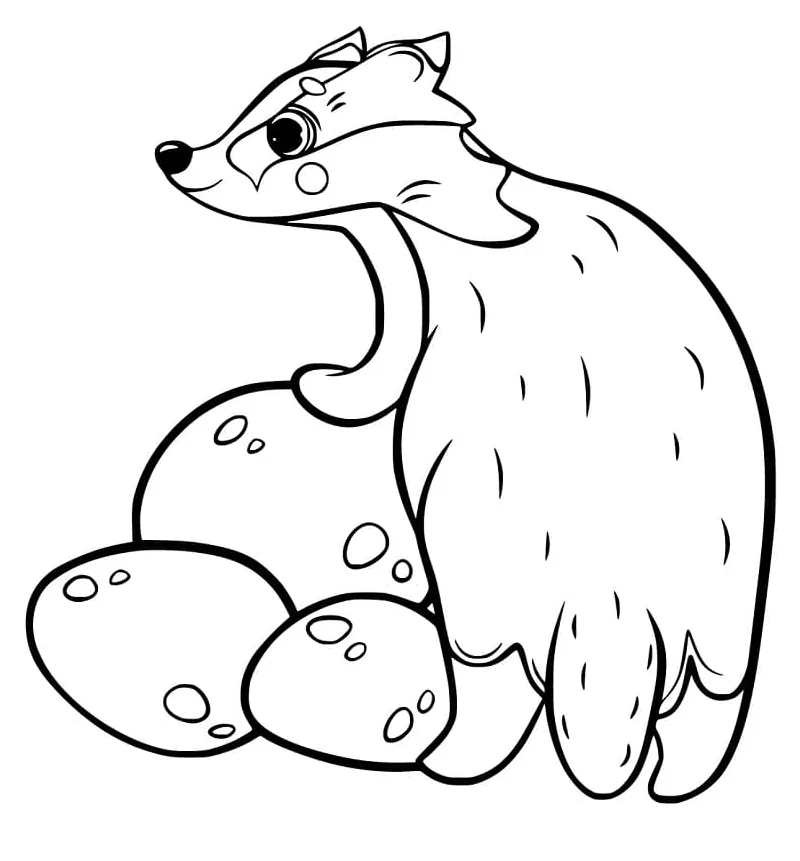 Badger coloring pages coloringlib