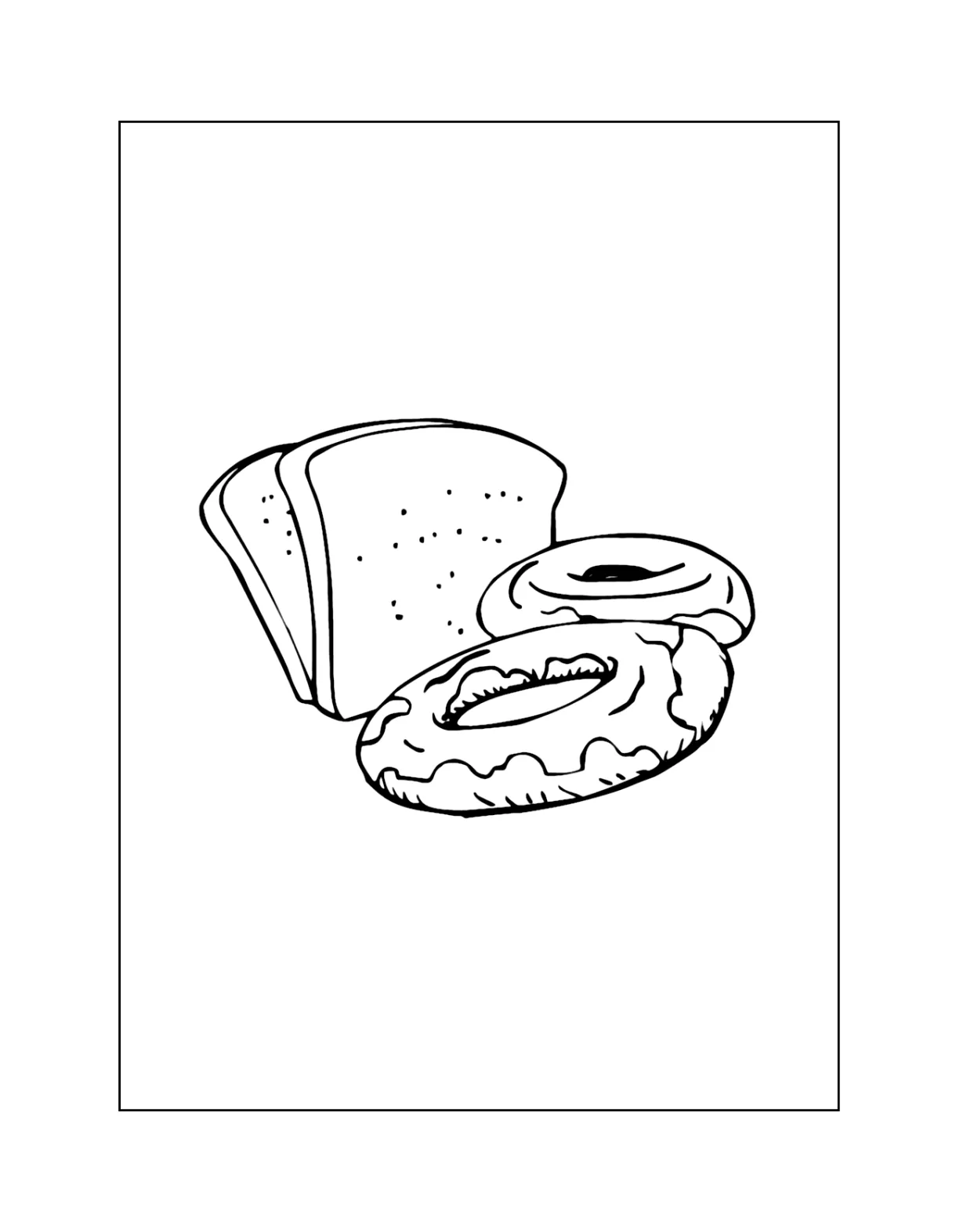 Bagel Coloring Pages – Printable Coloring Pages. FREE