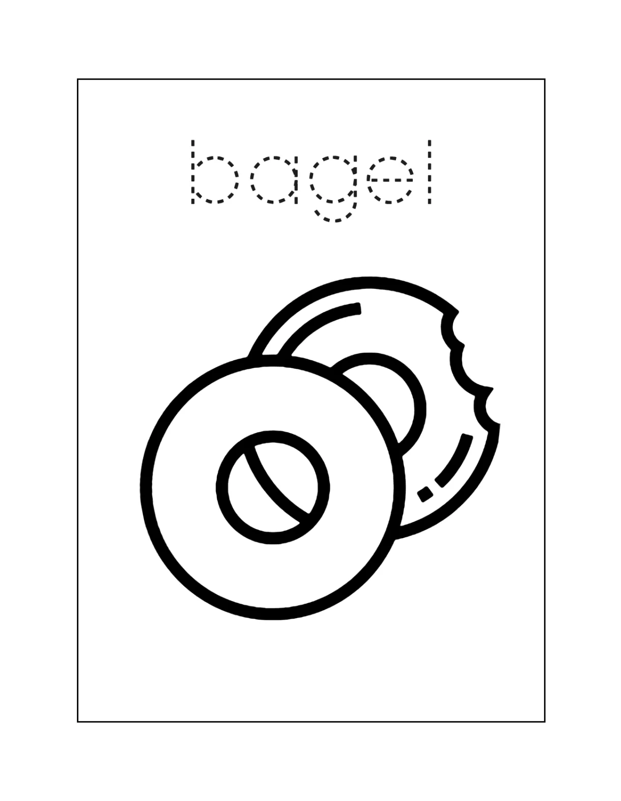 Bagel Coloring Pages – Printable Coloring Pages. FREE