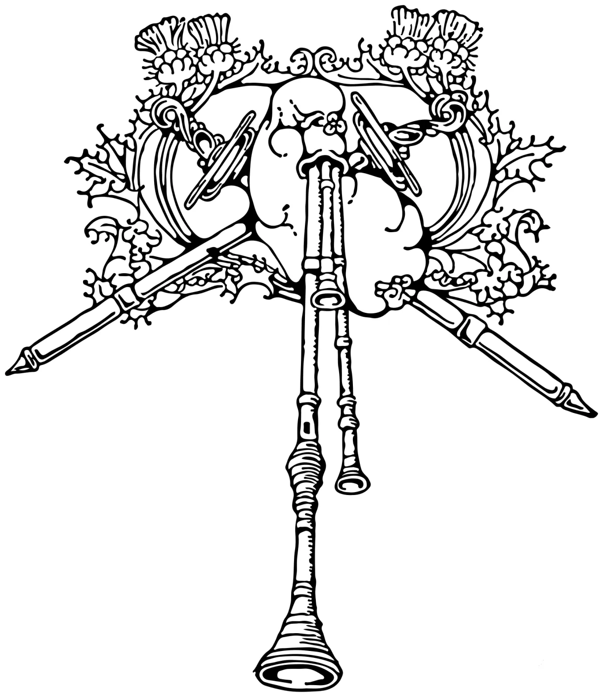 Vintage colouringpages