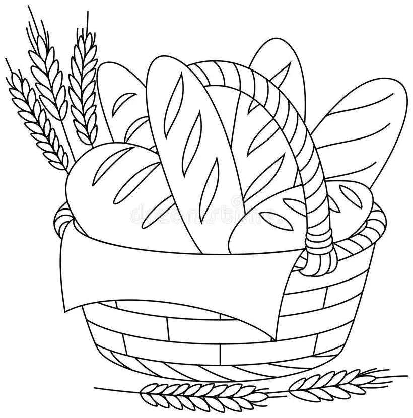 Bread basket coloring pages sabai grass bread basket dual color at