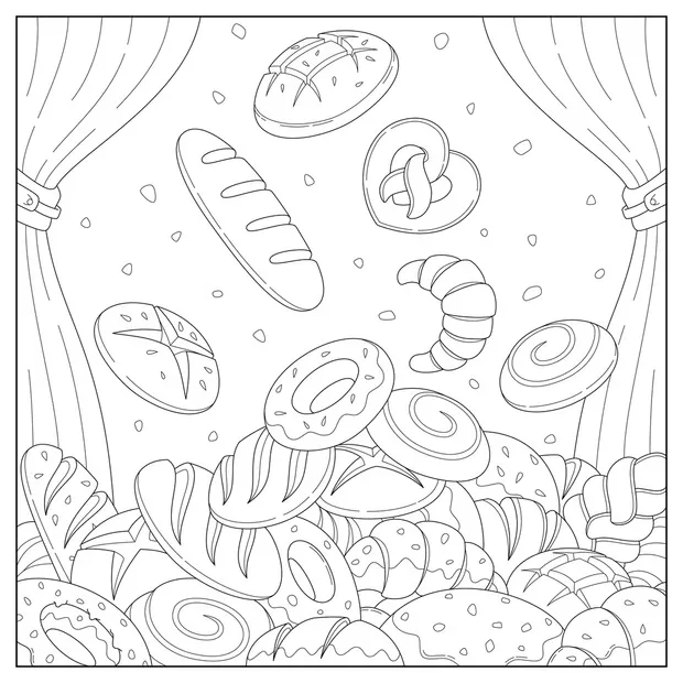 1,110 bakery shop coloring page royalty-free s, s