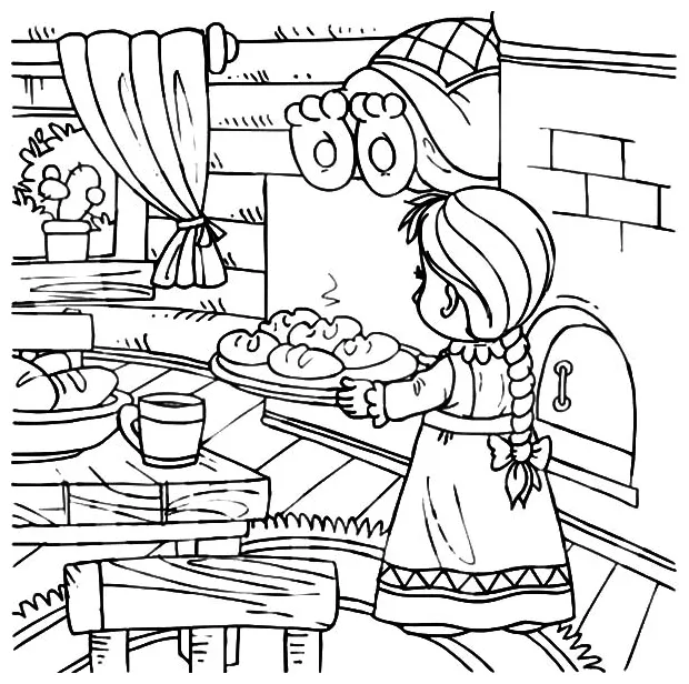Bakery coloring coloring pages