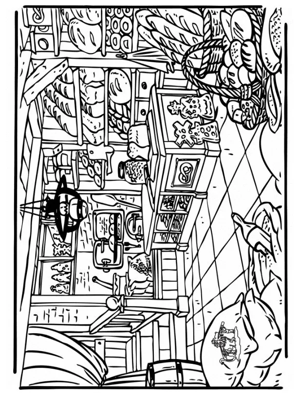 Kids-n-fun coloring page bakery bakery printable coloring page