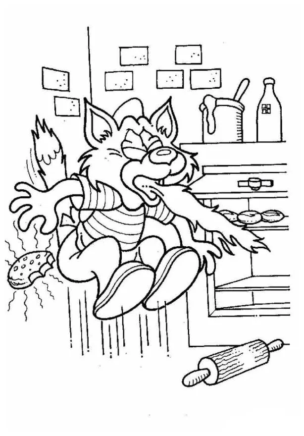 Kids-n-fun coloring page bakery bakery