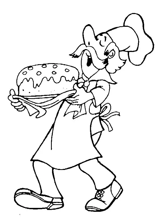 Kids-n-fun coloring page bakery bakery