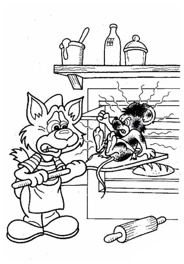 Kids-n-fun coloring page bakery bakery