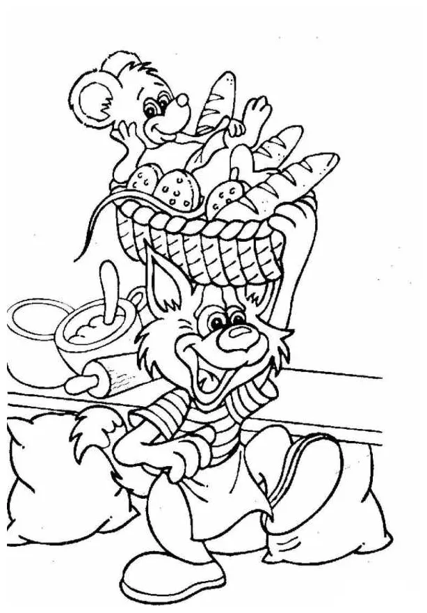 Kids-n-fun coloring page bakery bakery