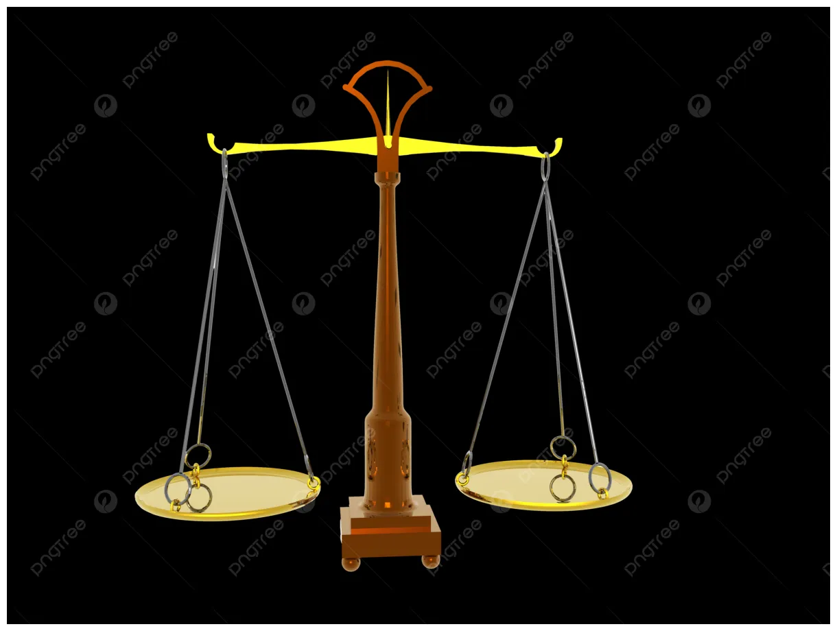 Balança Dourada Com Balança Da Justiça Pesa Equilíbrio PNG , De Madeira