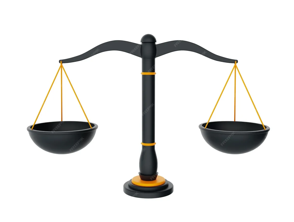 Premium Photo | 3D Balance ( Taraju ) the symbol of justice