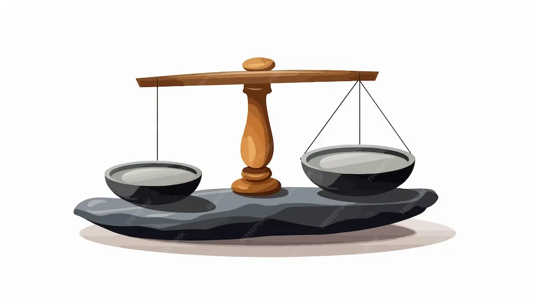 Cartoon Balance Bathroom Icon Vector Illustration | Premium AI