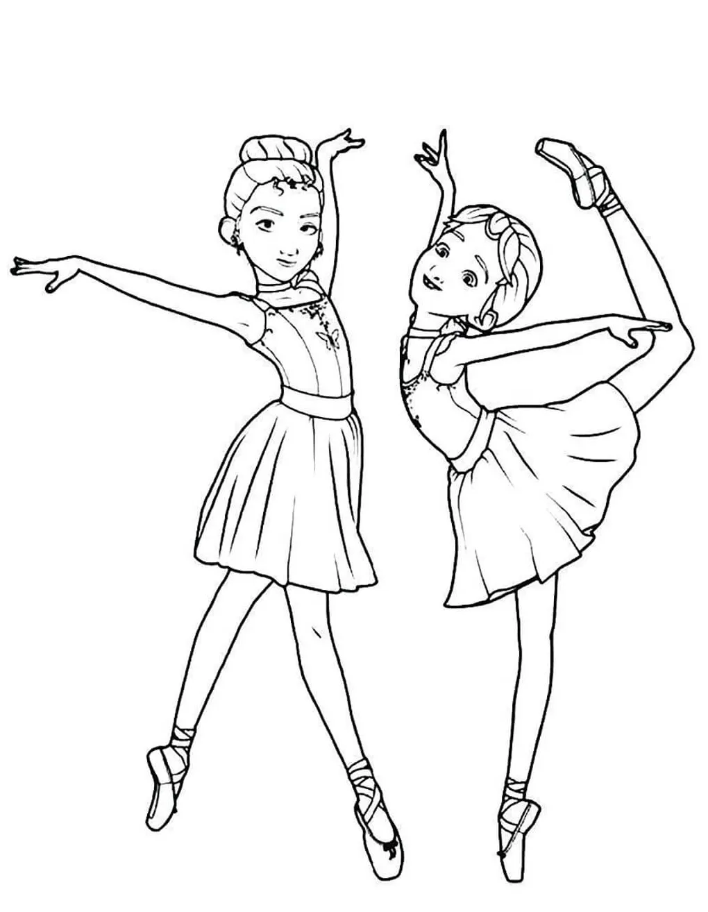 Ballerina coloring pages