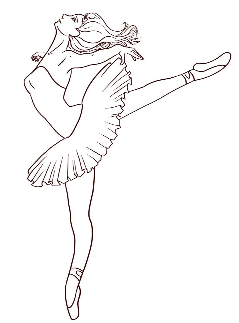 Free printable ballet coloring pages for kids