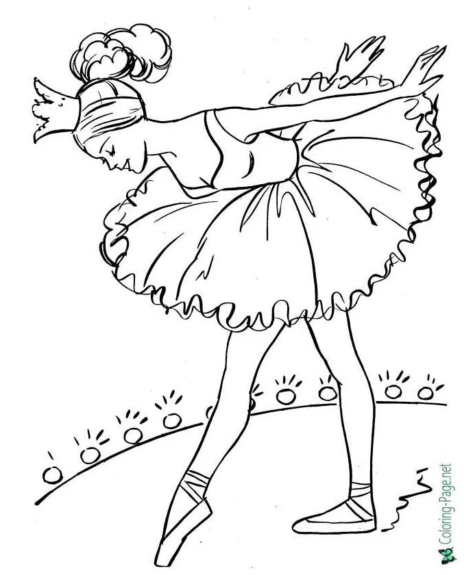 Ballet coloring pages