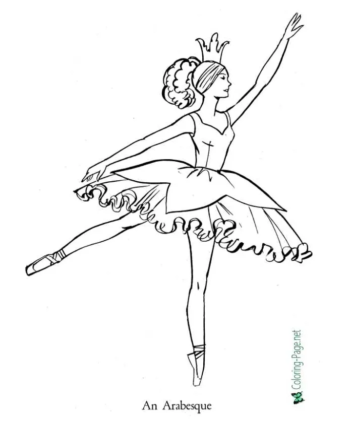 Ballet coloring pages 13