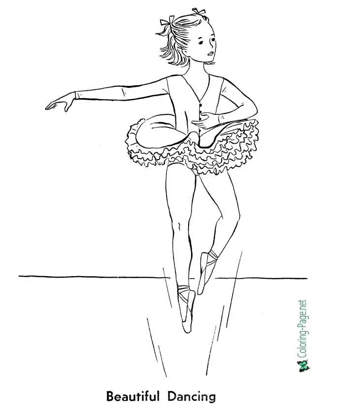 Ballet coloring pages