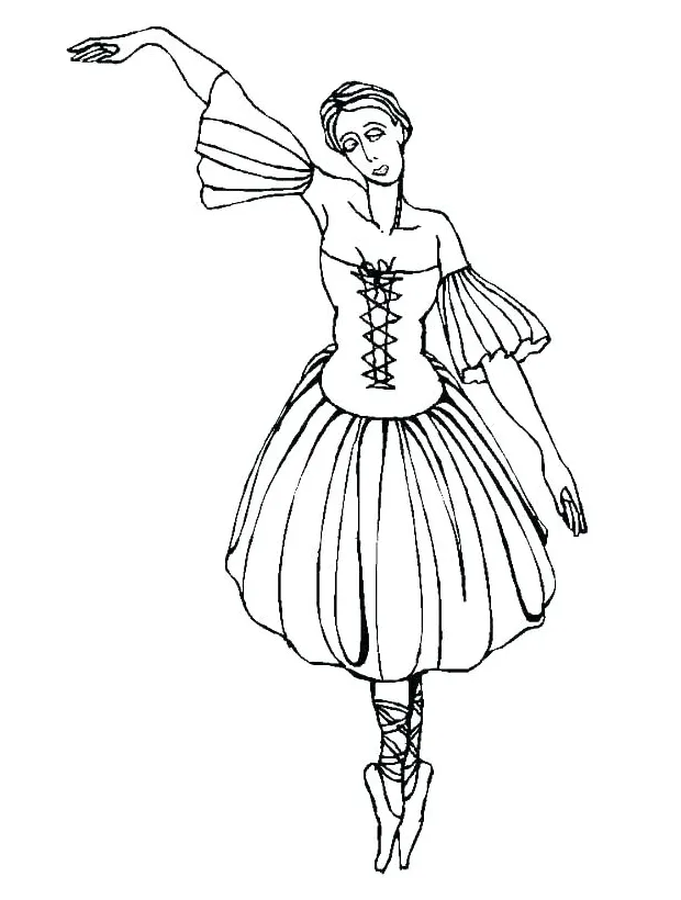 Ballet positions coloring pages at getcolorings free printable