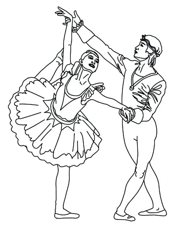 Ballet positions coloring pages at getcolorings free printable