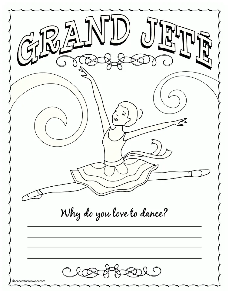 Ballet positions coloring pages free printable pages for kids