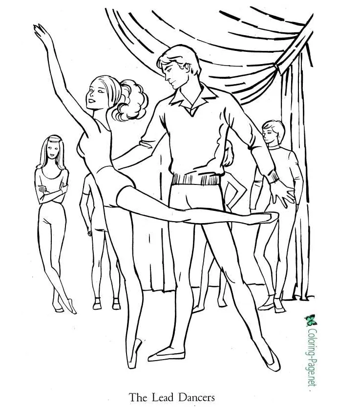 Ballet coloring pages printable coloring page