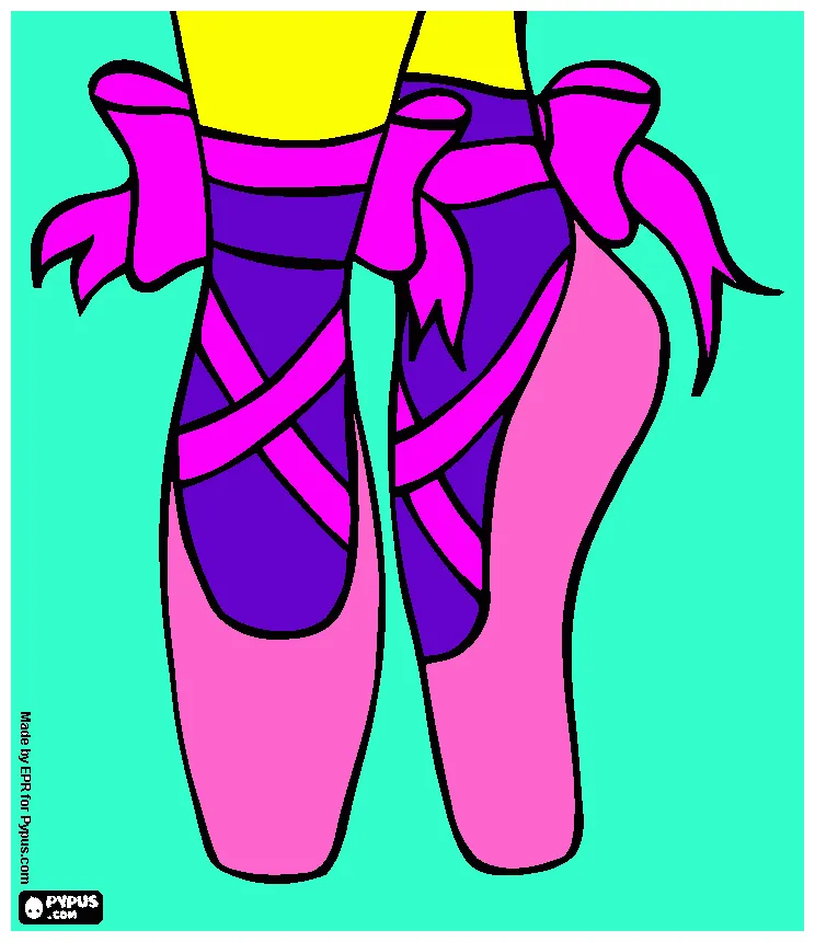 Printable ballet slippers