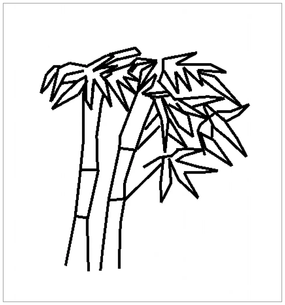 Bamboo tree coloring pages coloringbay printable coloring page