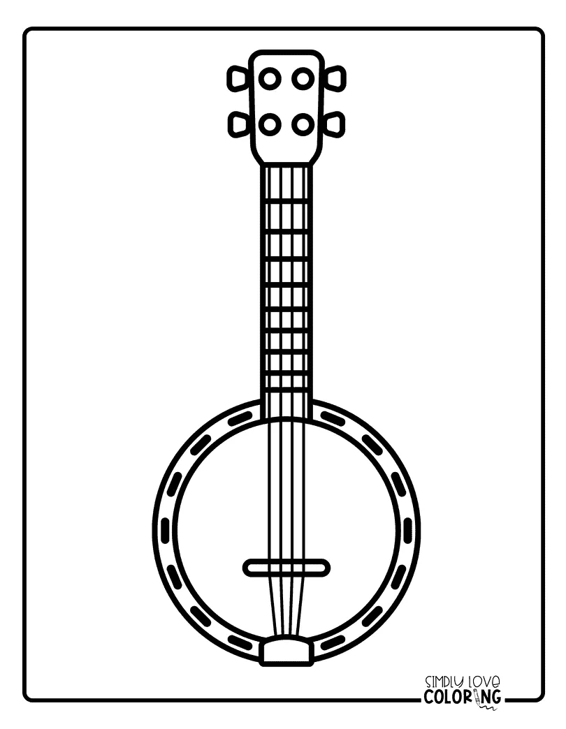 Banjo 2 drawing by olin mckay pixels