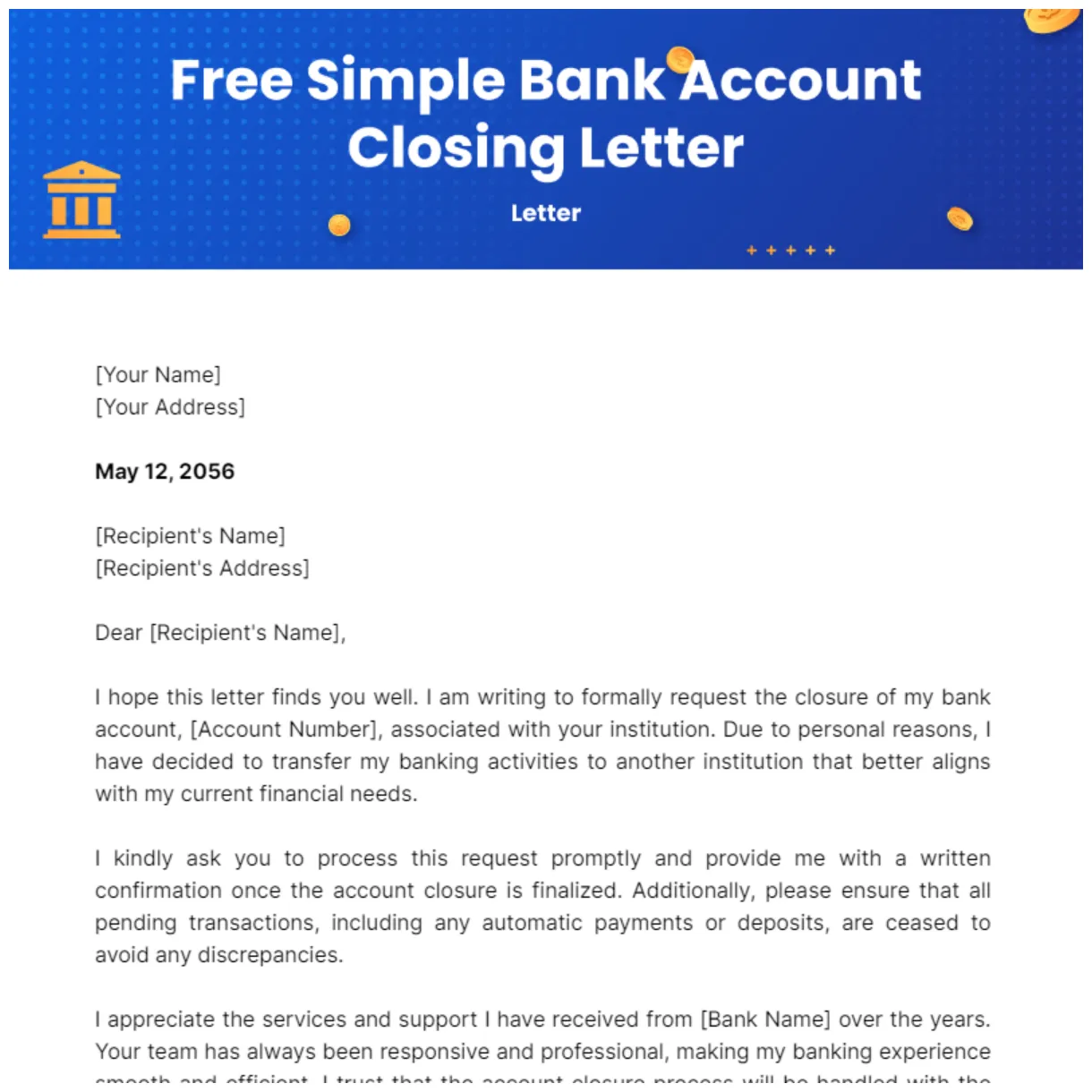 Simple template edit online & download