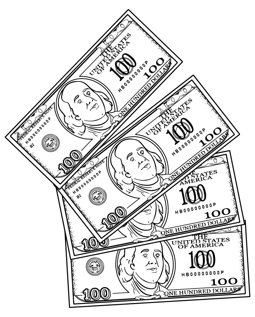 Bank Coloring Page