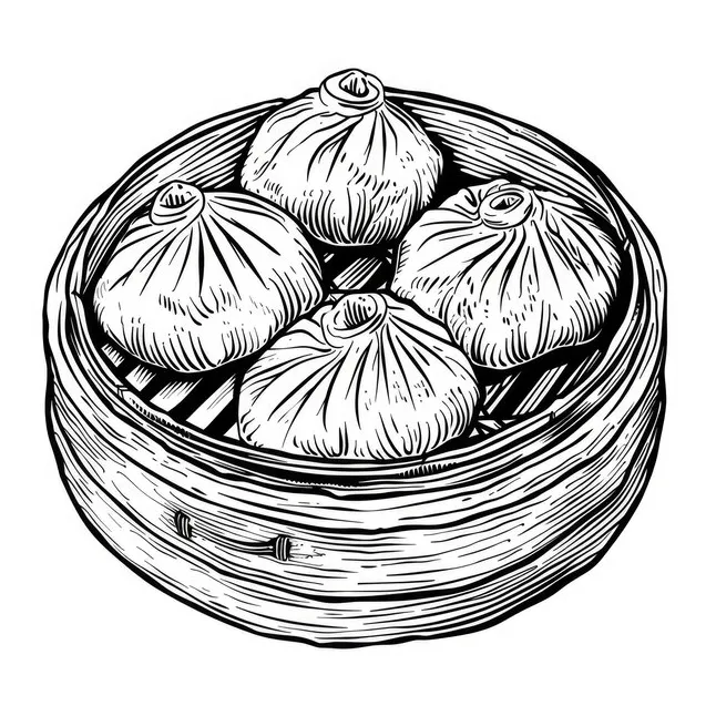 1,000+ bao bun clipart drawing pictures