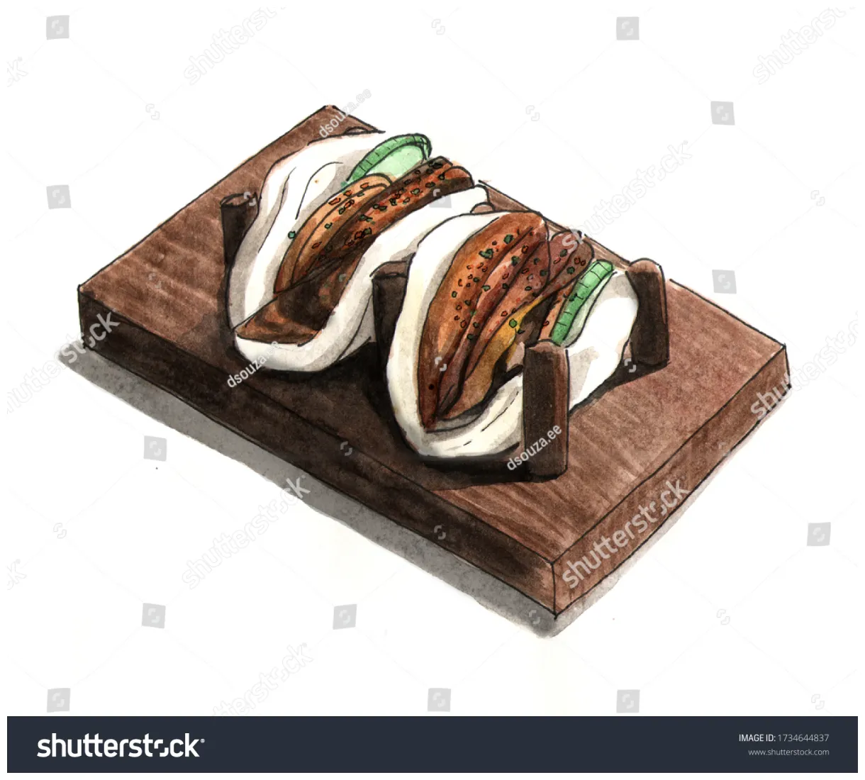 51 watercolor bao bun s, s & vectors shutterstock