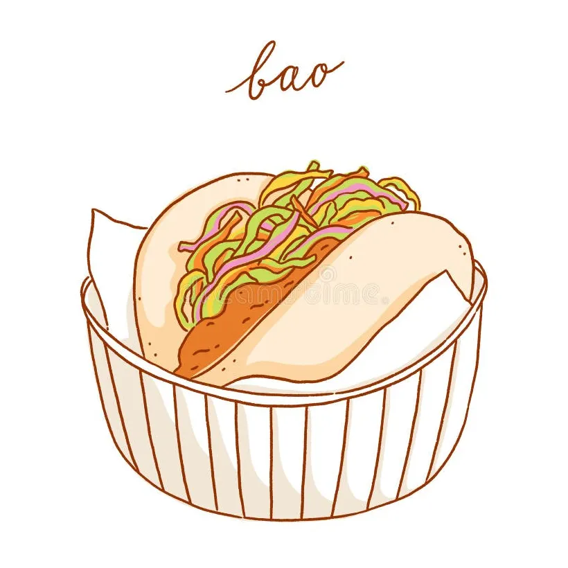 Bao bun stock illustrations 948 bao bun stock illustrations, vectors