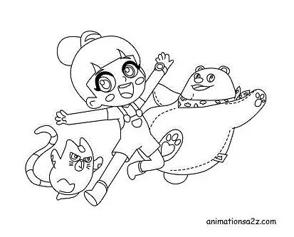 Bao coloring page coloring pages