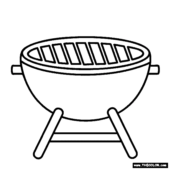 Barbecue Grills Coloring Coloring Pages